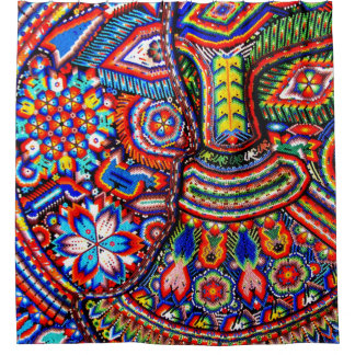Mexico Mexican Mayan Aztec LatinX Hispanic Oaxacan Shower Curtain