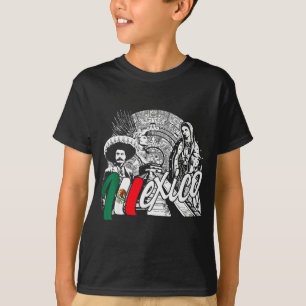 Mexico - Mexican Pride - Virgen De Guadalupe And H T-Shirt