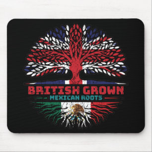 Mexico Mexican Uk United Kingdom British Tree Mouse Pad