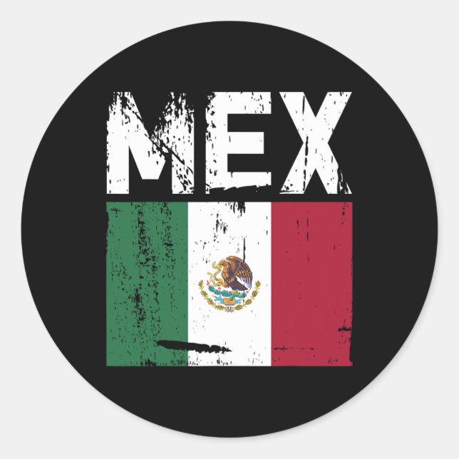 México Mexico Cinco De Mayo Pride Mexican  Classic Round Sticker (Front)