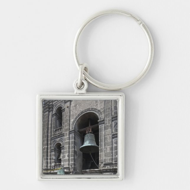 Mexico, Mexico City, Zocalo. The Bell Towers Key Ring (Front)