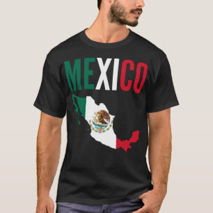 Mexico National Map T Shirt