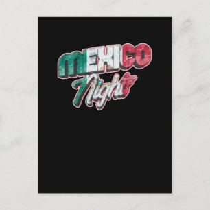 Mexico Nights Mexican Pride Postcard