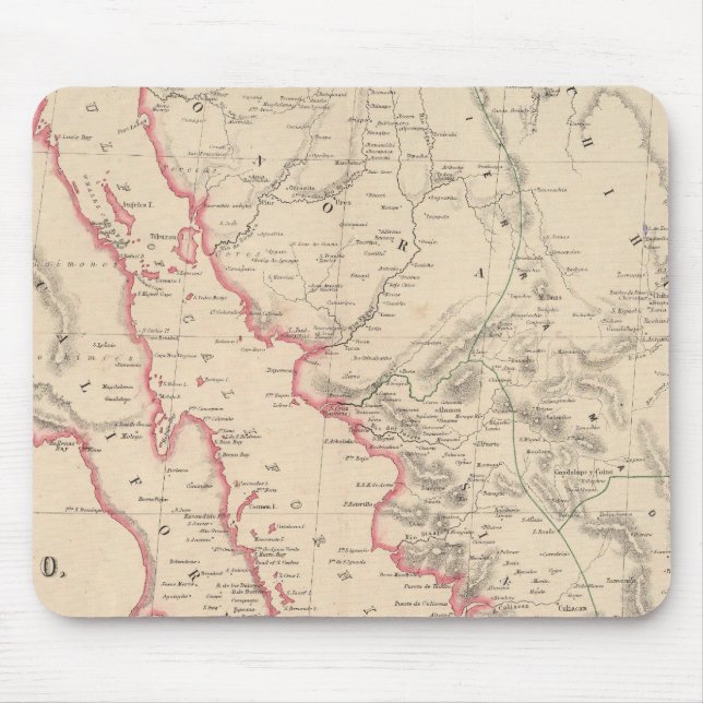 Mexico, Northwestern States Mouse Pad (Front)