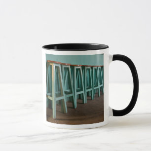 Mexico, Oaxaca, Green Bar Stools line wall Mug