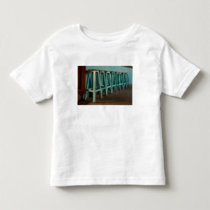 Mexico, Oaxaca, Green Bar Stools line wall Toddler T-Shirt