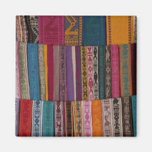 Mexico, Oaxaca Province, Oaxaca, woven belts on Magnet