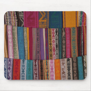 Mexico, Oaxaca Province, Oaxaca, woven belts on Mouse Pad