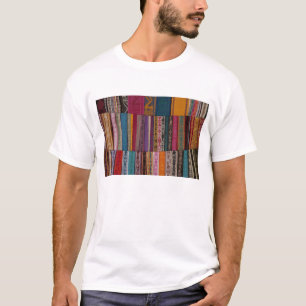 Mexico, Oaxaca Province, Oaxaca, woven belts on T-Shirt