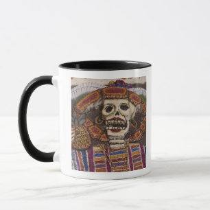 Mexico, Oaxaca. Sand tapestry (tapete de arena) Mug