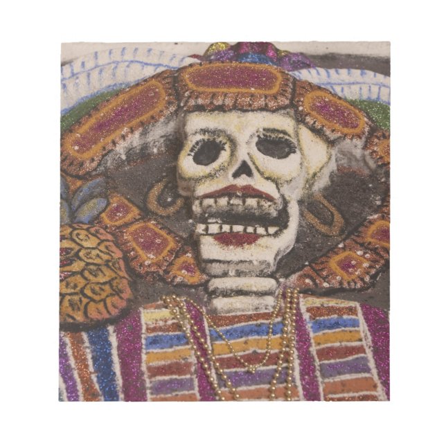 Mexico, Oaxaca. Sand tapestry (tapete de arena) Notepad (Front)