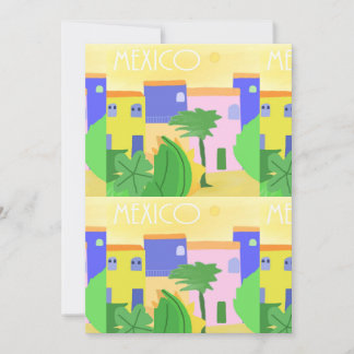 Mexico painting art invitation