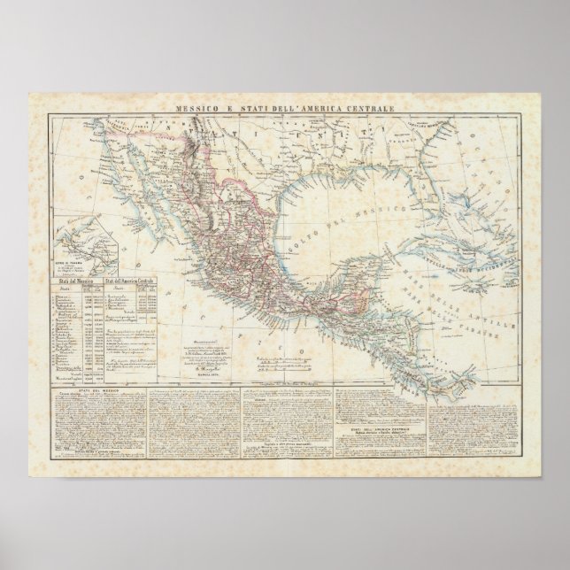 Mexico, Panama, Central America Poster (Front)