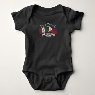 Mexico Philippines Flags Mexican Filipino Mexipino Baby Bodysuit