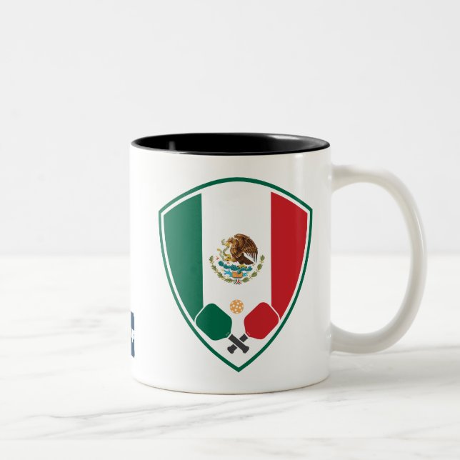 Mexico Pickleball Pride Two-Tone Mug (Right)