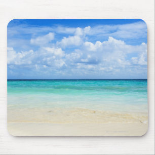 Mexico, Playa Del Carmen, tropical beach Mouse Pad