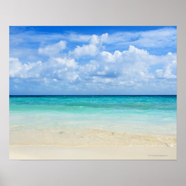 Mexico, Playa Del Carmen, tropical beach Poster (Front)