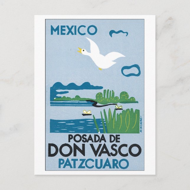 Mexico Posada de Don Vasco Patzcuaro Postcard (Front)