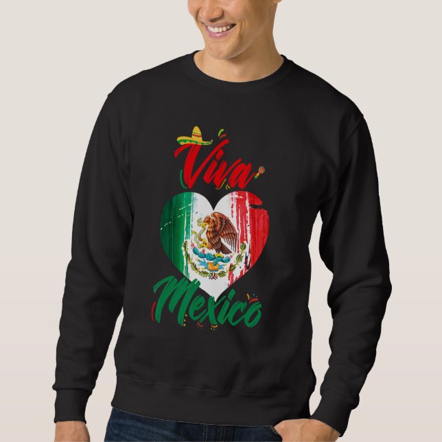 Mexico Pride Independence Day 2022 Mexican Flag He Sweatshirt (Front)