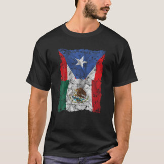 Mexico Puerto Rico Flag Mexican Puerto Ricans T Sh T-Shirt