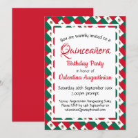 MEXICO Quinceañera Birthday Personalised