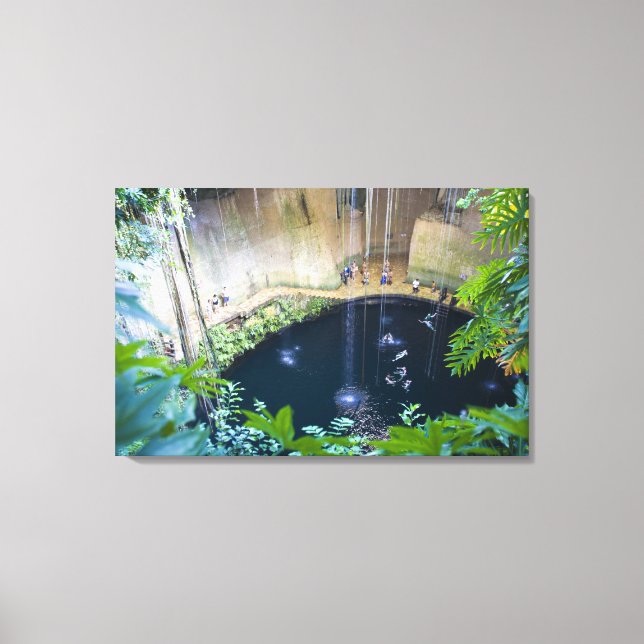 Mexico, Quintana Roo, near Chichen Itza, Canvas Print (Front)