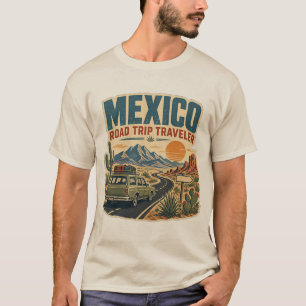 Mexico Road Trip Traveller Vintage Adventure Trave T-Shirt