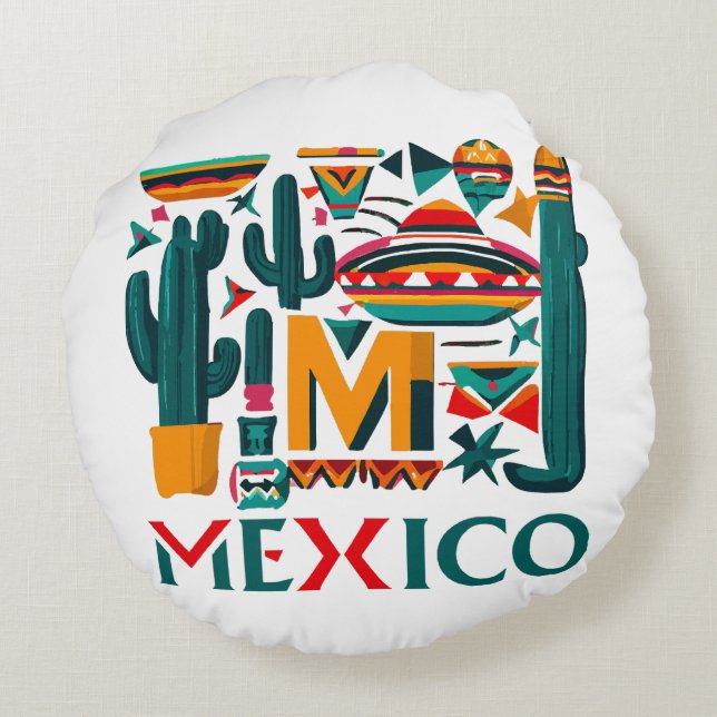MEXICO ROUND CUSHION (Back)