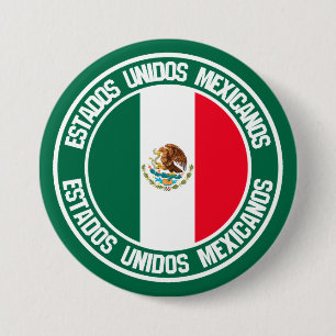 Mexico Round Emblem 7.5 Cm Round Badge