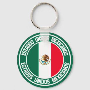 Mexico Round Emblem Key Ring