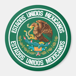 Mexico Round Emblem Magnet