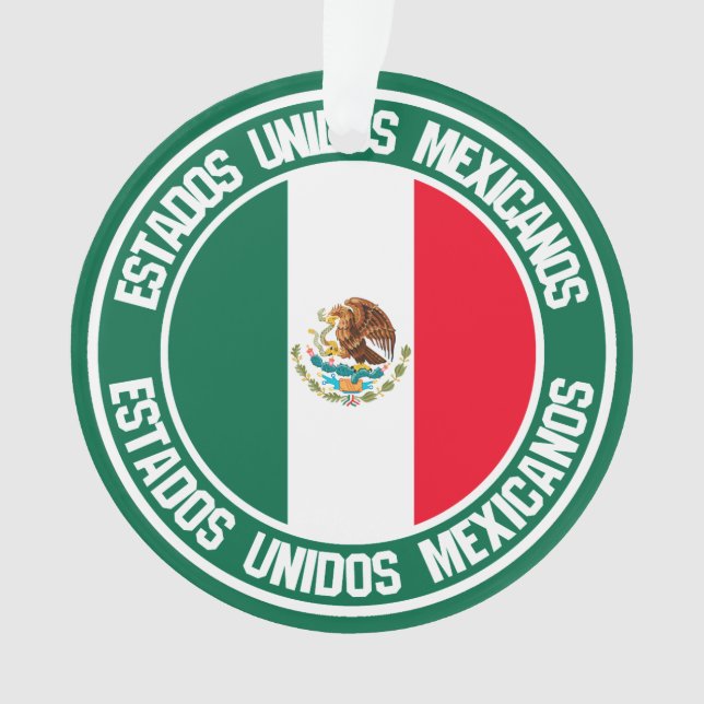 Mexico Round Emblem Ornament (Front)
