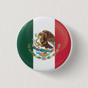 Mexico  Round Icon Flag 3 Cm Round Badge