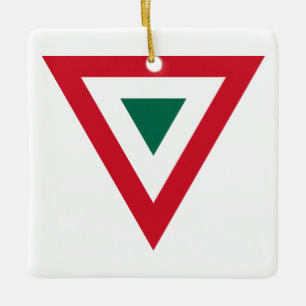 Mexico roundel country flag symbol army military a ceramic ornament