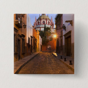 Mexico, San Miguel de Allende. Early morning 15 Cm Square Badge