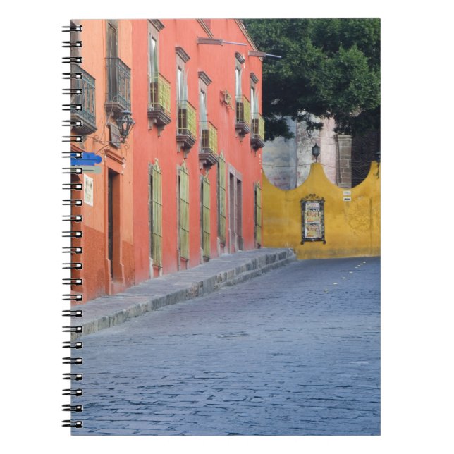 Mexico, San Miguel de Allende, Homes along Spiral Notebook (Front)