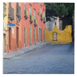 Mexico, San Miguel de Allende, Homes along Tile
