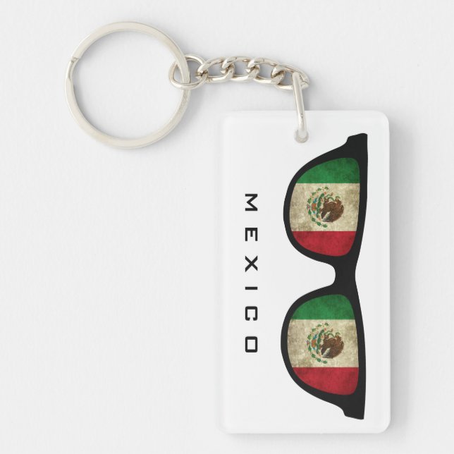 Mexico Shades custom text & colour key chain (Front)
