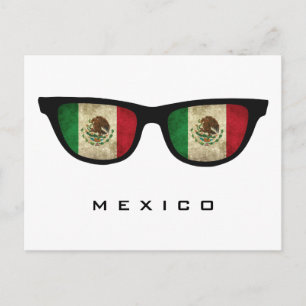 Mexico Shades custom text & colour postcard