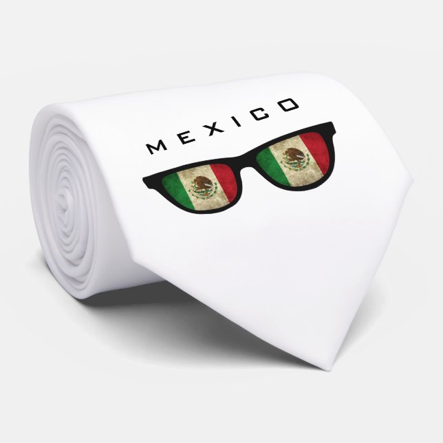 Mexico Shades custom text & colour tie (Rolled)