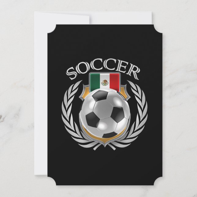 Mexico Soccer 2016 Fan Gear Invitation (Front)