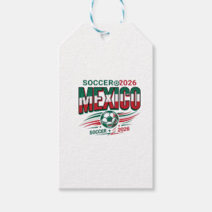 Mexico Soccer 2026 Soccer Bold Country Typography  Gift Tags