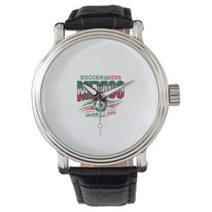 Mexico Soccer 2026 Soccer Bold Country Typography Watch