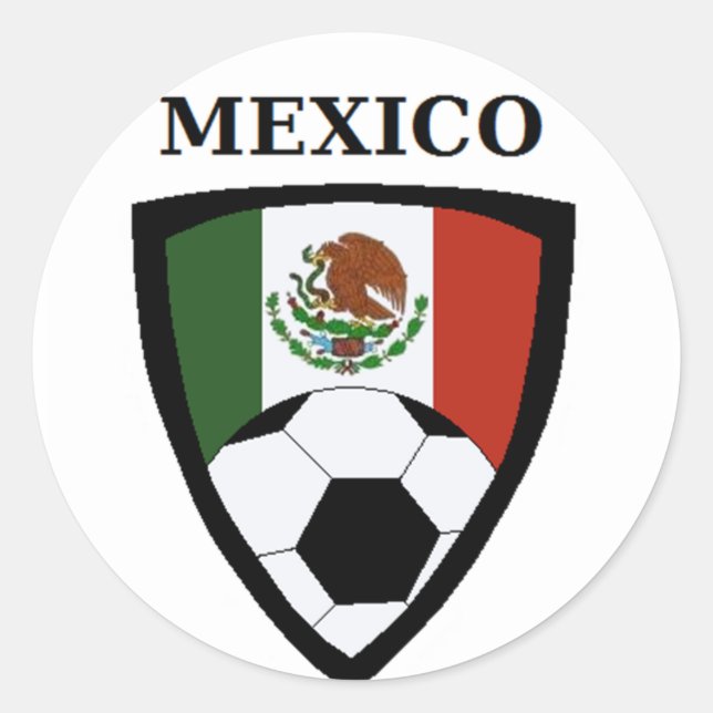 Mexico Soccer Classic Round Sticker (Front)