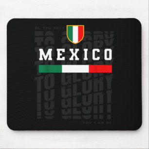 Mexico Soccer Football Flag Vintage Jersey Fan Pri Mouse Pad