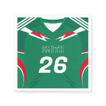 Mexico Soccer Jersey Custom Name Number Napkins