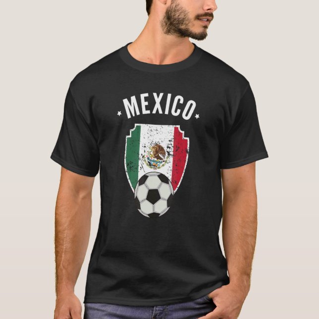 Mexico Soccer Mexico Flag Football Mexican Pride R T-Shirt (Front)