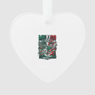 Mexico Soccer Skeleton Striker Nations Premium Spo Ornament