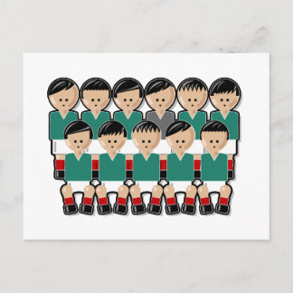 Mexico soccer team.ai postcard