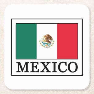 Mexico Square Paper Coaster